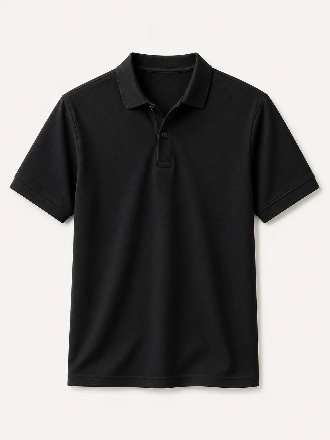 Half Sleeve Polo T-Shirt Black
