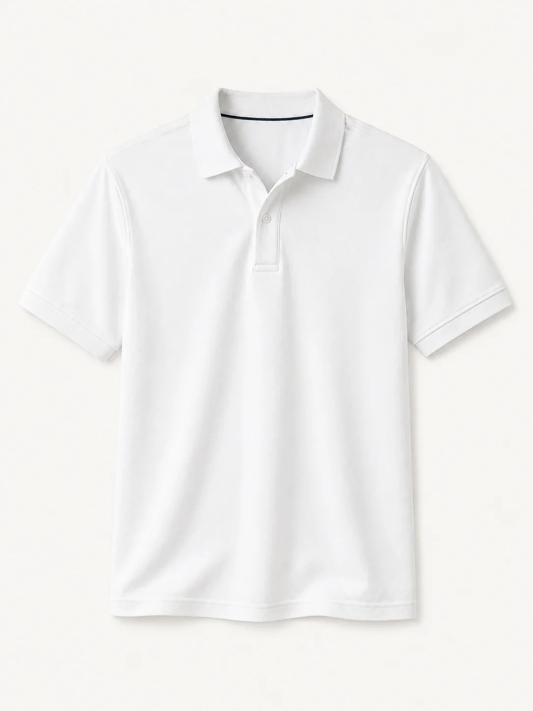 Half Sleeve Polo T-Shirt White